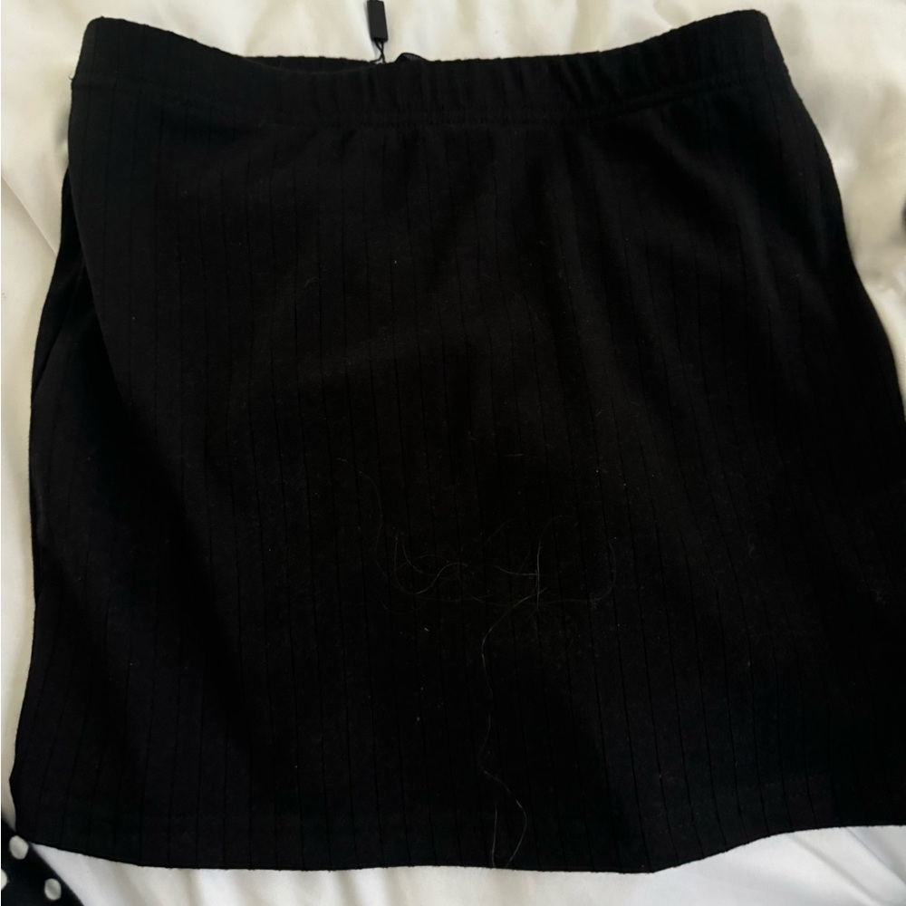 NWT White Fox Black Mini skirt